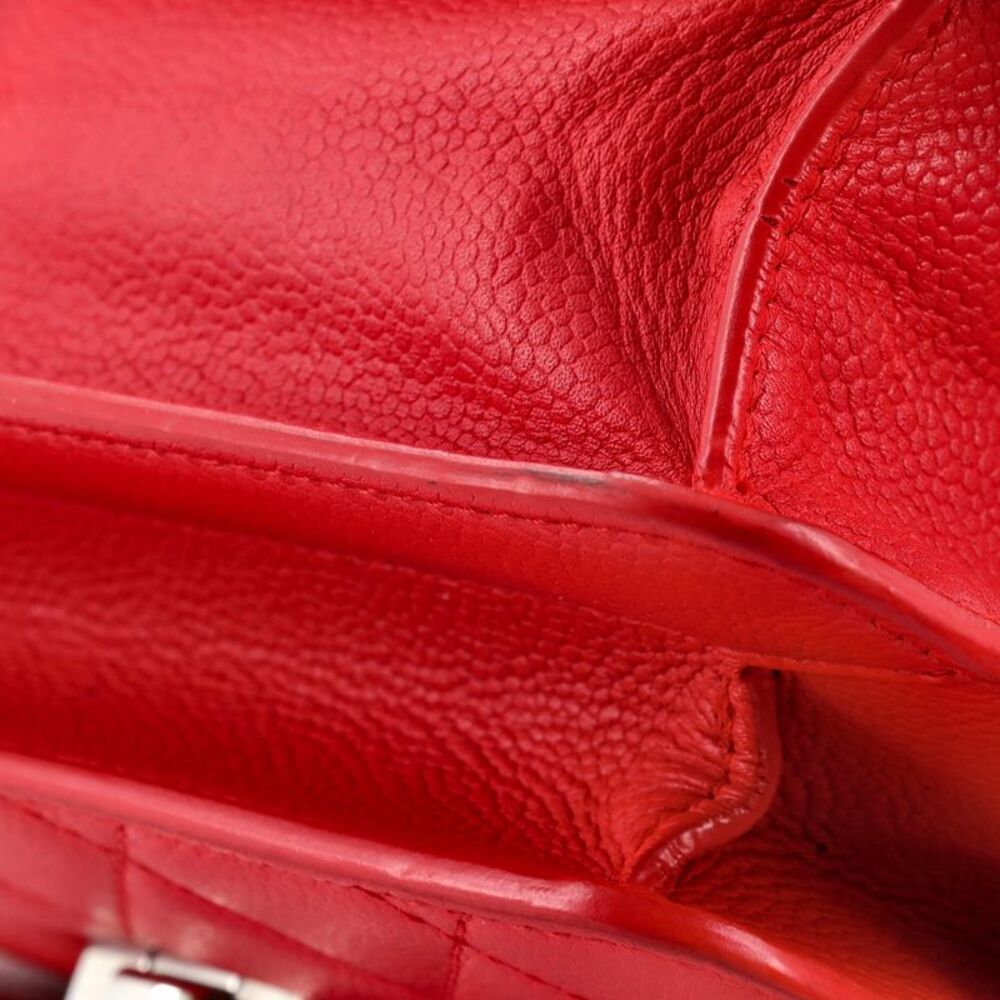 Chanel CC Box Flap Bag Quilted Caviar Mini Red - Picture 8 of 13